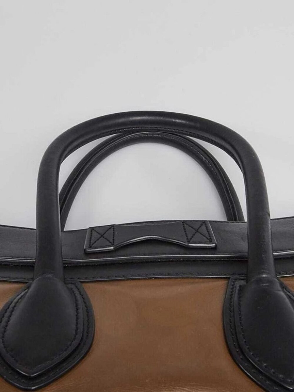 Celine Tri-Color Leather and Suede Mini Luggage Tote Bag - Picture 5 of 12